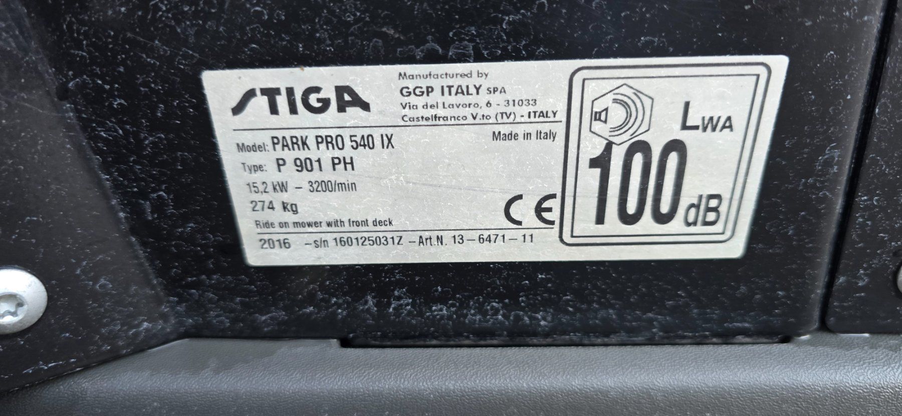Stiga Tagliaerba: Rasentraktor STIGA Park  Pro  540 IX  PROFFI – Usato da Rain venduto da Fafan069 9