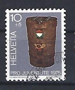 Alle Briefmarken: 1975 - PJ / Tag der B-Marke / Postbrente – Gebraucht aus Schaffhausen von poststamp