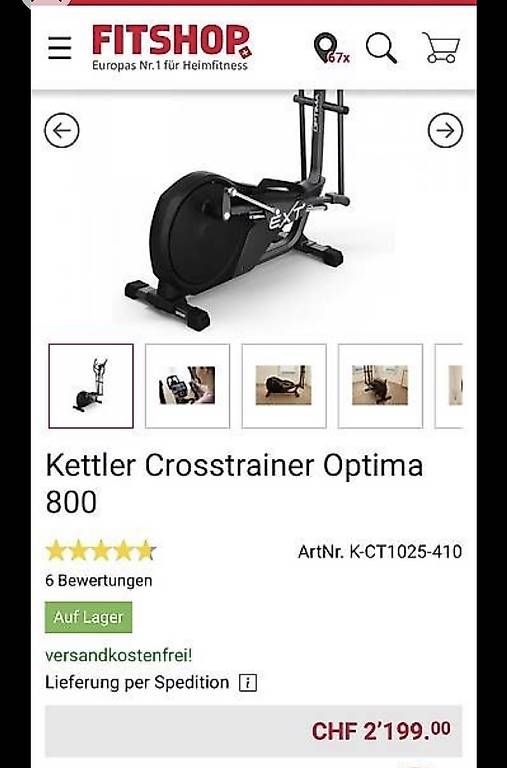 Hometrainer: crosstrainer  – Usato da Adligenswil venduto da balboa5 4