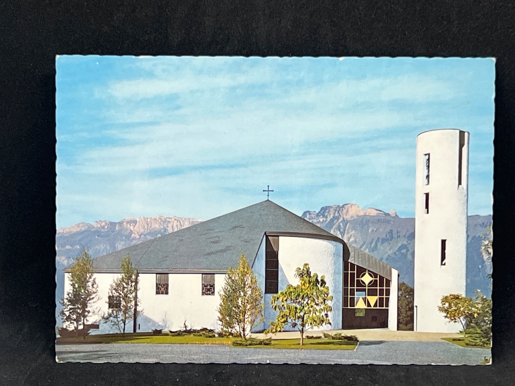 Ansichtskarten: Pfarrkirche Schellenberg Fürstentum Liechtenstein – Gebraucht aus Widnau von Brusi9