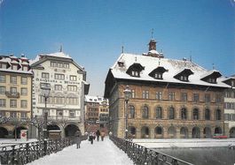 Luzern,Rathaus,Reusssteg,Zugang zur Altstadt LU
