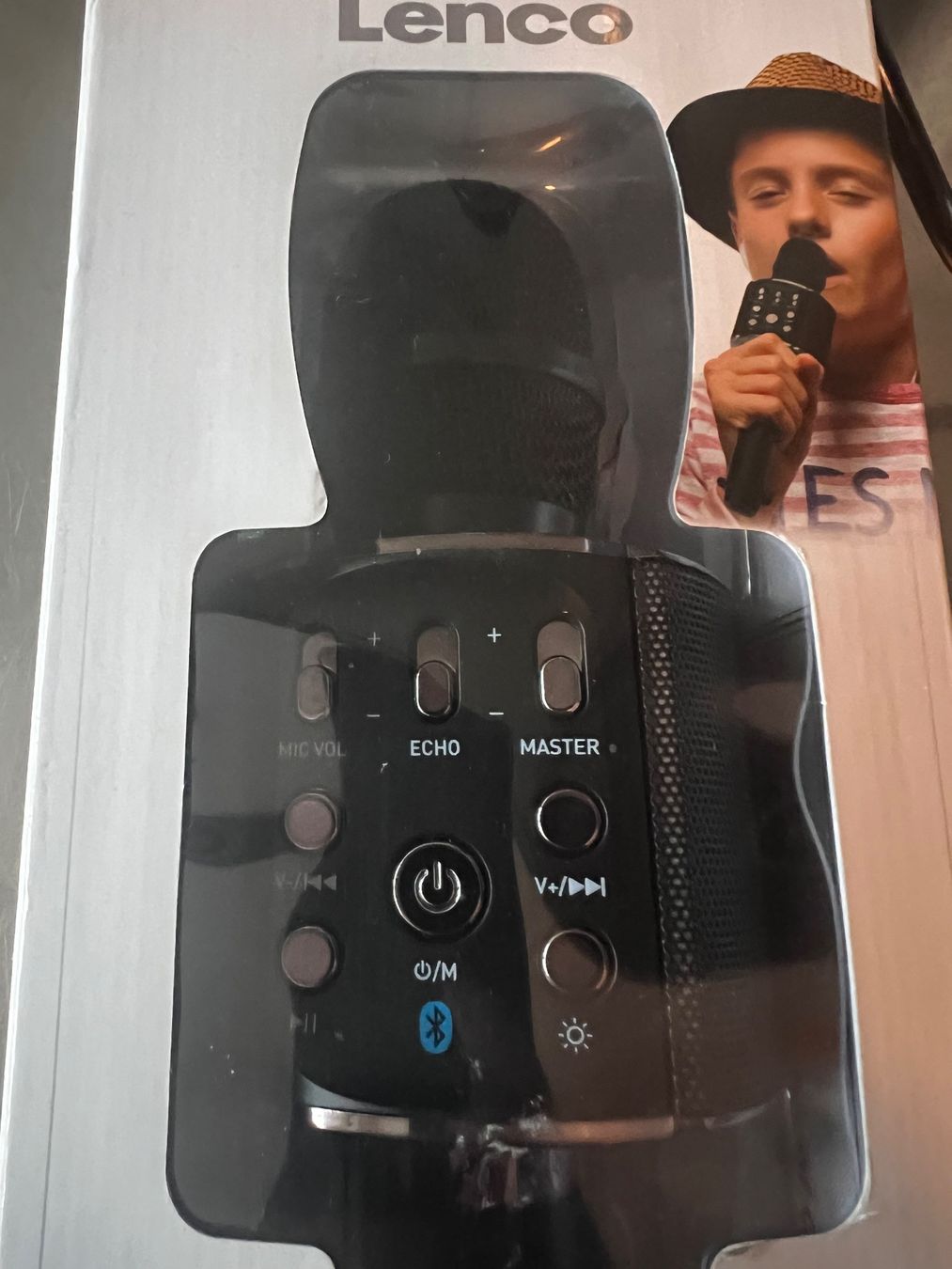 Microfoni: Lenco Bluetooth-Karaokemikrofon Model BMC-090BK – Nuovo e nell'imballaggio originale da Oberengstringen venduto da Djs 1