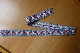Baumwollband Beat Rock Swing usw. - Restenpreis für 75 cm
