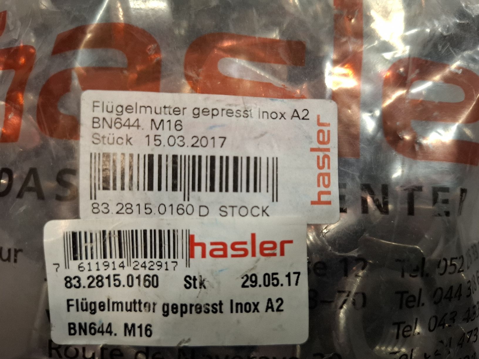 Ferramenta: Flügelmutter M16 Inox A2 – Nuovo (secondo la descrizione) da St. Gallen venduto da Che64 4