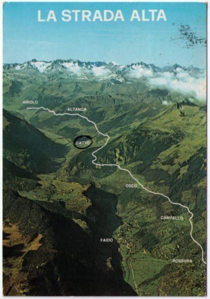 Ansichtskarten: La Strada Alta - Flugaufnahme – Gebraucht aus Binningen von Mountainrider