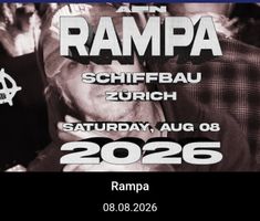 [3x Tickets Rampa ZÜRICH] - VERKAUFT