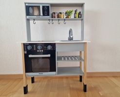 Kinderküche Spielküche Holz grau gebraucht