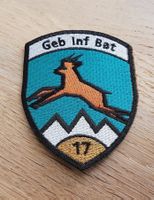 Badge Geb Inf Bat 17 gold
