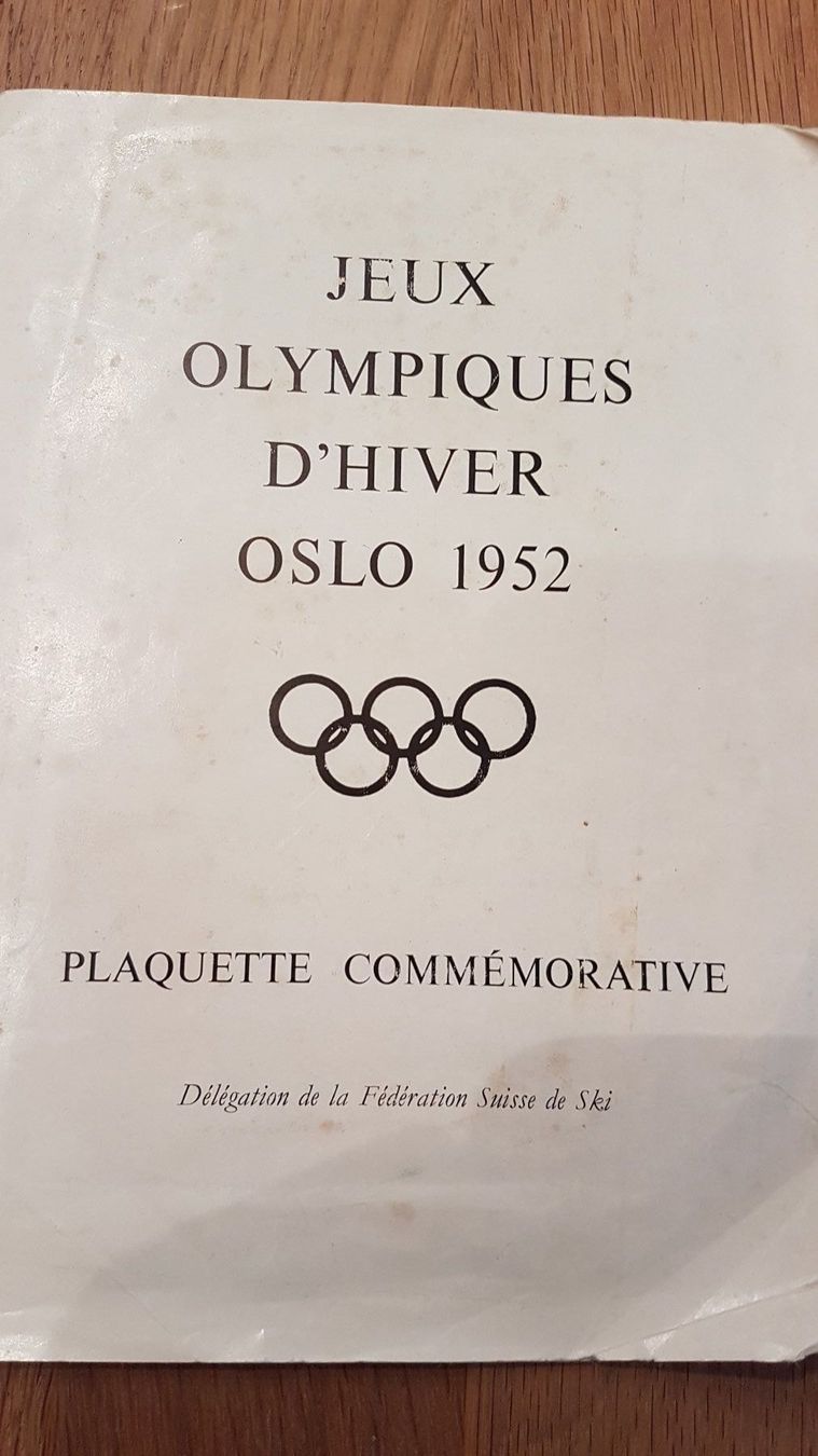 Insegne: Plaquette commémorative JO d'hiver Oslo – Usato da Porrentruy venduto da Piquetix
