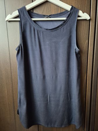 ​G. Fontana Seiden-Top Gr. 34 – Edles Dunkelblau / Navy