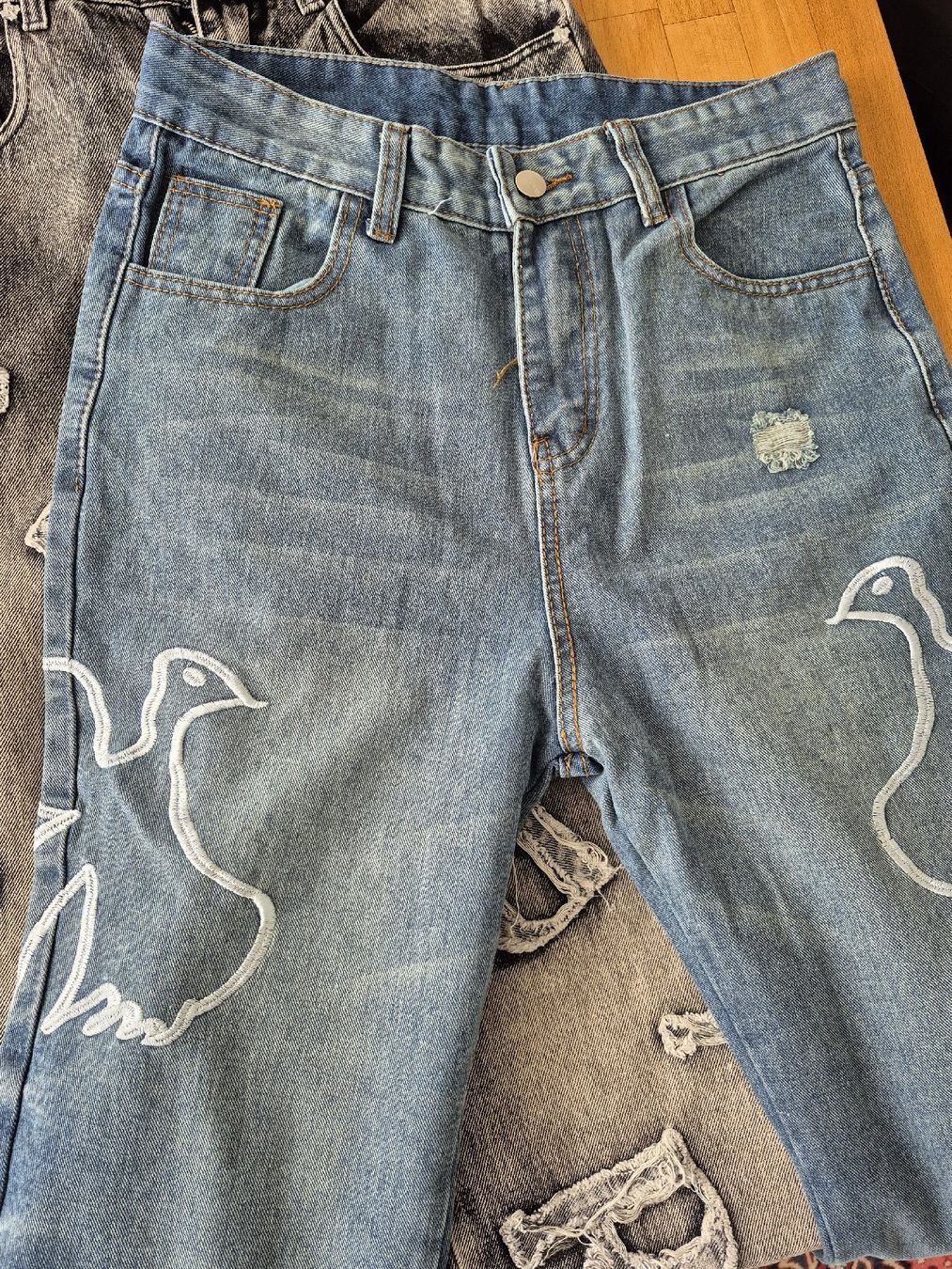 Lotti di vestiti: 3x Y2K Patchwork Jeans, Gr.XS-S – Nuovo (secondo la descrizione) da Wädenswil venduto da Orso31 1