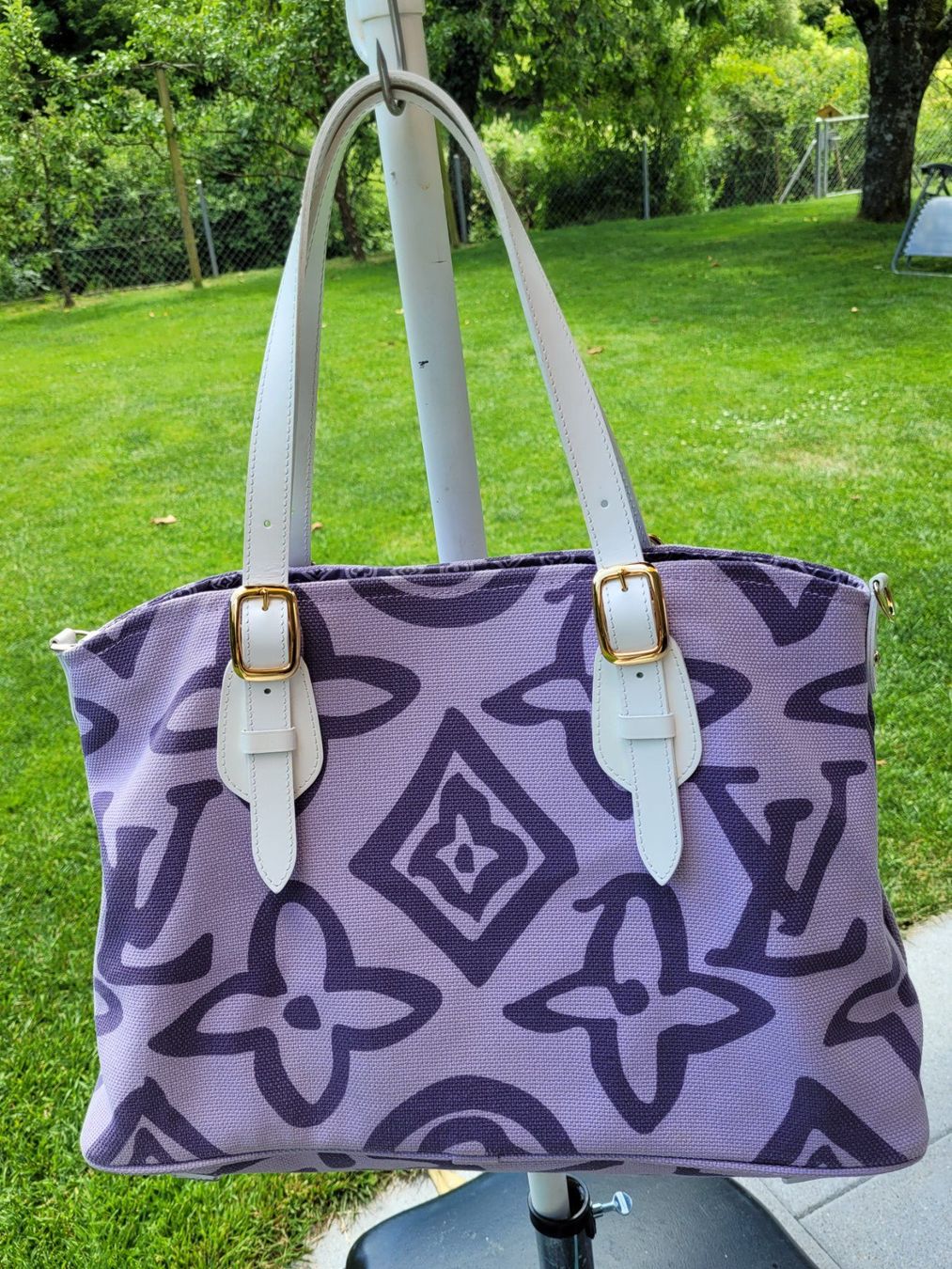 Louis Vuitton Borse da donna: Louis Vuitton Purple Monogram Tahitienne Cabas – Nuovo (secondo la descrizione) da Balsthal venduto da Marche 3