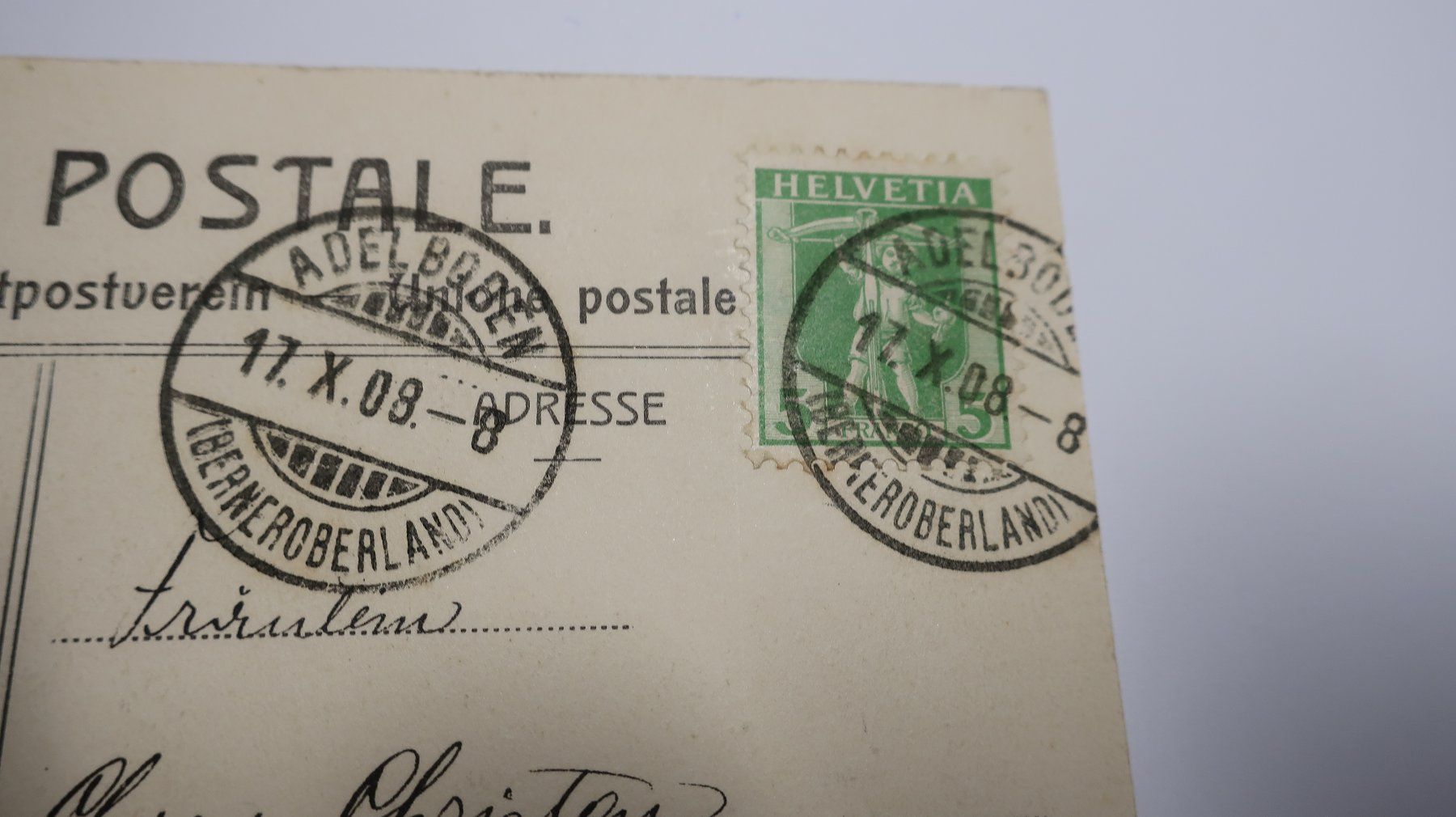 Cartoline postali: Grand Hôtel Adelboden N° 4606  1908 – Usato da Cormoret venduto da Pascalll2001 4