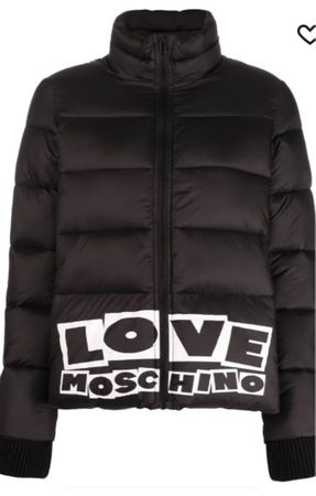 Love Moschino Winterjacke, Grösse 40, Schwarz
