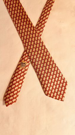 Hermès Seide Krawatte,Top Zustand,Herren Accessoires