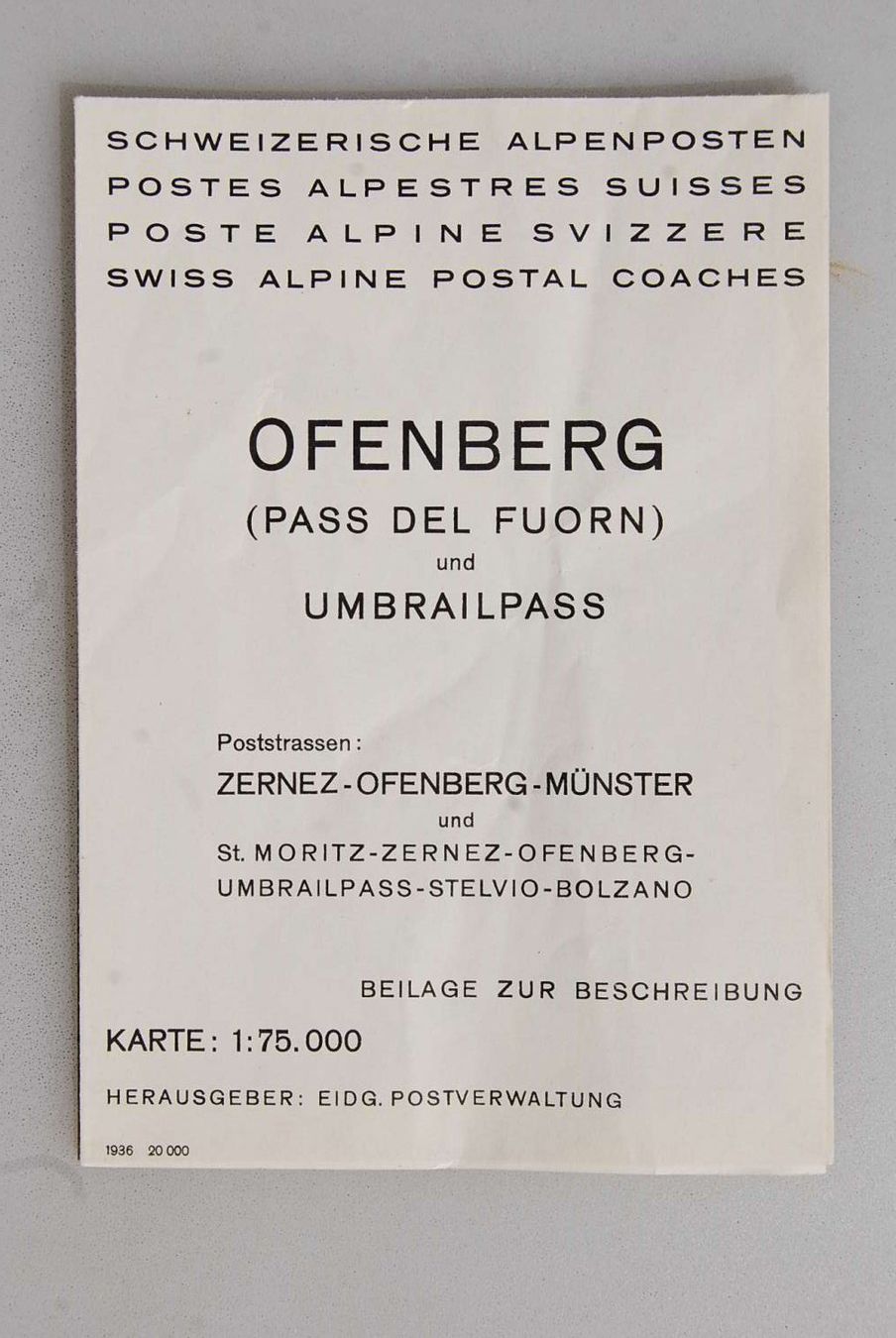 Libri: Ofenberg und Umbrailpass 1936 – Usato da Rüfenacht BE venduto da Toro06 8