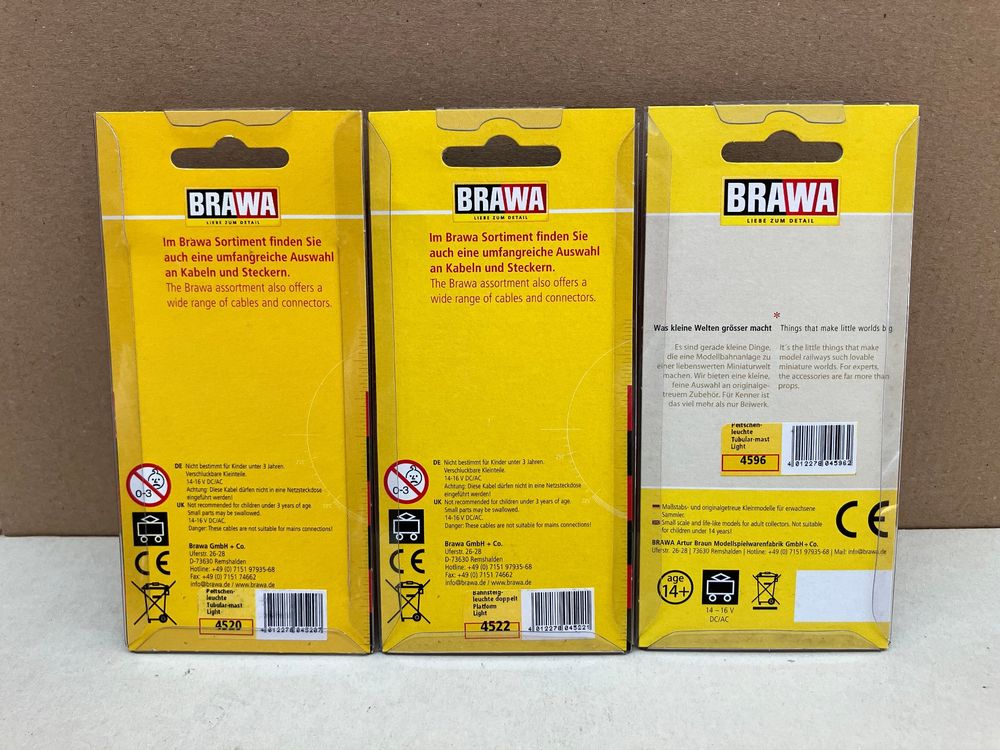 Brawa Modelleisenbahnen: BRAWA N 3 verschiedene Leuchten – Neu (gemäss Beschreibung) aus Neuendorf von sitek071 3