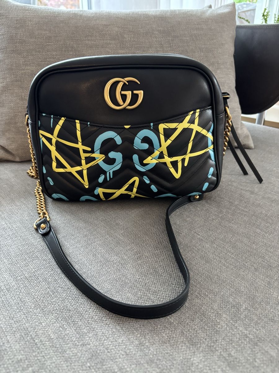 Gucci Borse da donna: Gucci GG Marmont Ghost Graffiti-Tasche – Nuovo (secondo la descrizione) da Tägerwilen venduto da Maxico2008