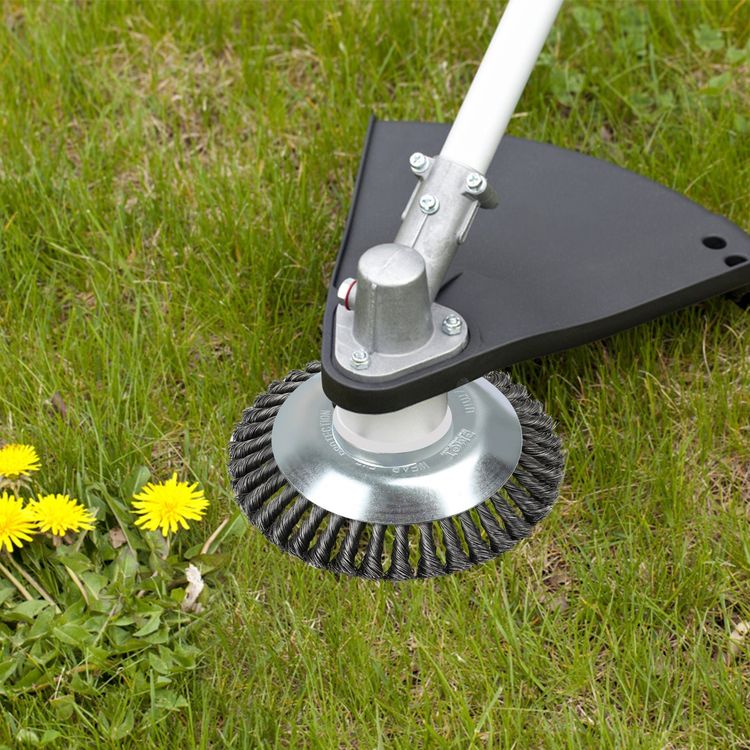 Tête De Débroussailleuse En Fil D'acier - Diamètre 150 Mm, Alésage 5 Mm - Pour éliminer Mousse Et Mauvaises Herbes Sur Dalles Et Chemins - Lot De 3 Têtes
