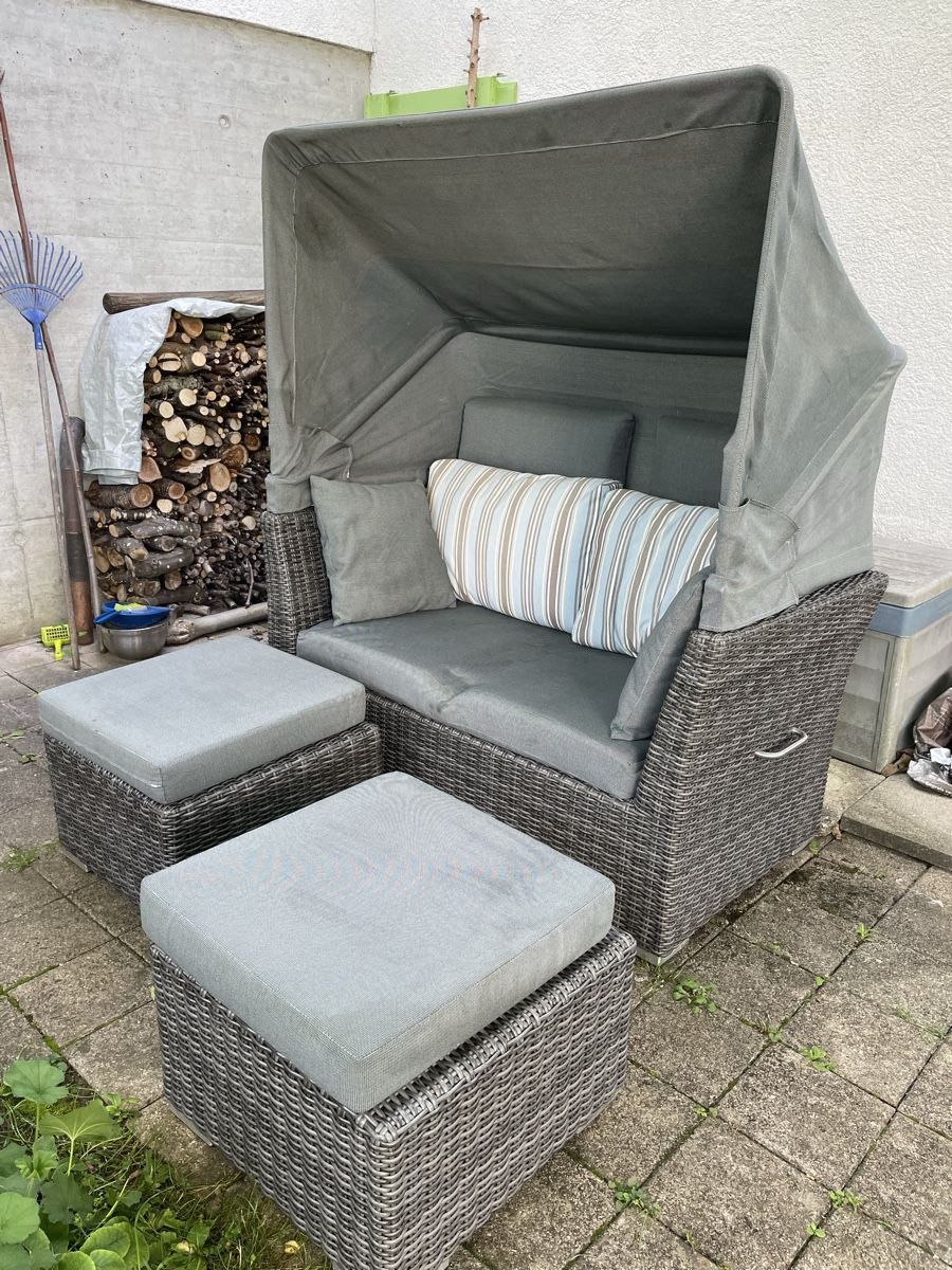 Divani: Bequeme Gartenlounge/ Strandkorb – Usato da Wilen b. Wil venduto da Baur7 1