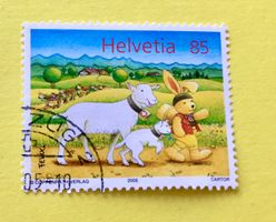 Nr.1163 Felix begleitet von Ziegen  GESTEMPELT 2005  