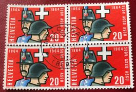 4 er Block Nr.408 mit Vollstempel Melchnau