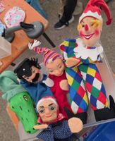Kasperli-Figuren, Fingerpuppen, Doppelpuppe alt/jung