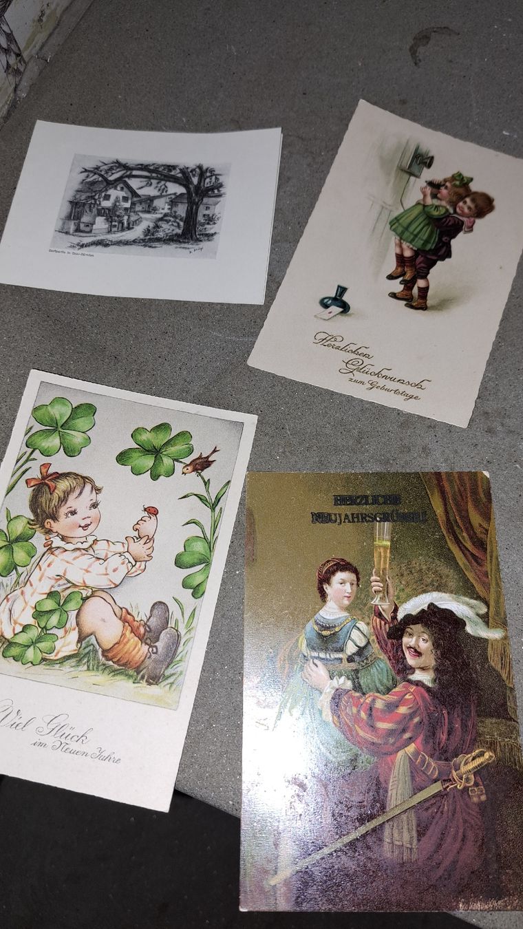 Cartoline postali: Antike Ansichtskarten Glückwunschkarten etc – Usato da Kölliken venduto da Upcycling-by-Mc-TAM 3