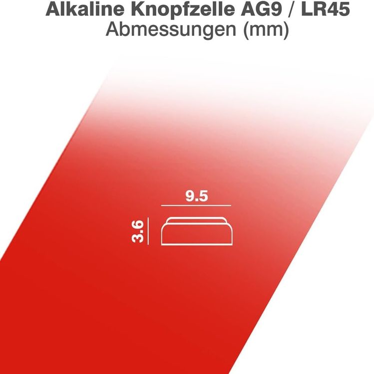Caricatori & Batterie: 2x Batterie 394 / AG9 / LR45 / LR936 voir liste alternatives – Nuovo e nell'imballaggio originale da Minusio venduto da graziano11 2