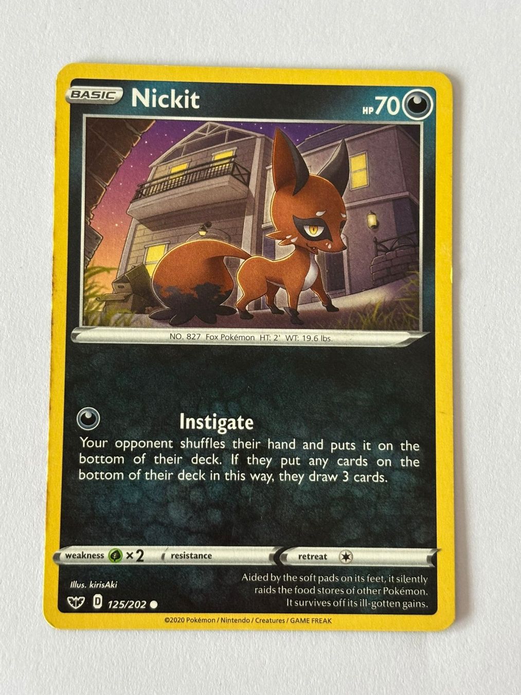 Pokémon Carte collezionabili: Pokemon-Karte Nickit 125/202 – Usato da Herisau venduto da Seyashop1