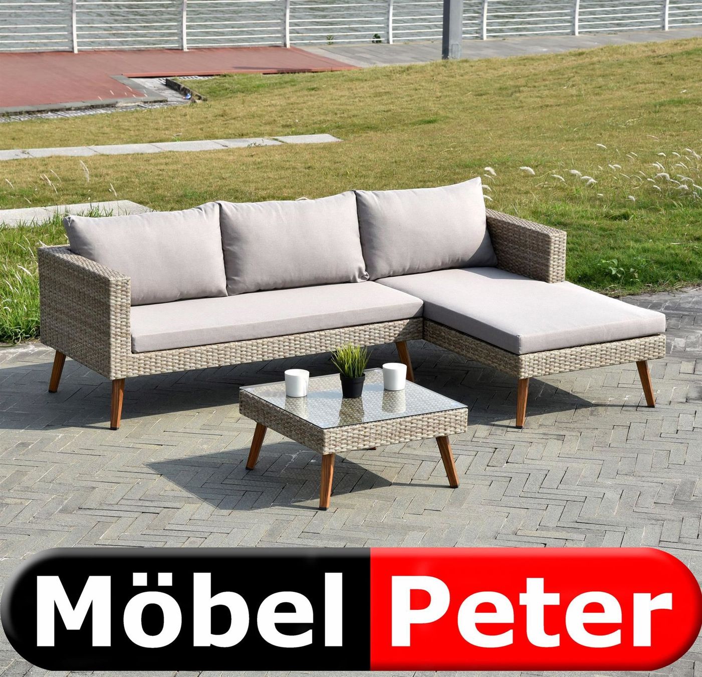 Sedie a sdraio: Gartenlounge Paolo2 PE Rattan – Nuovo e nell'imballaggio originale da Kölliken venduto da Peter-Moebel 1