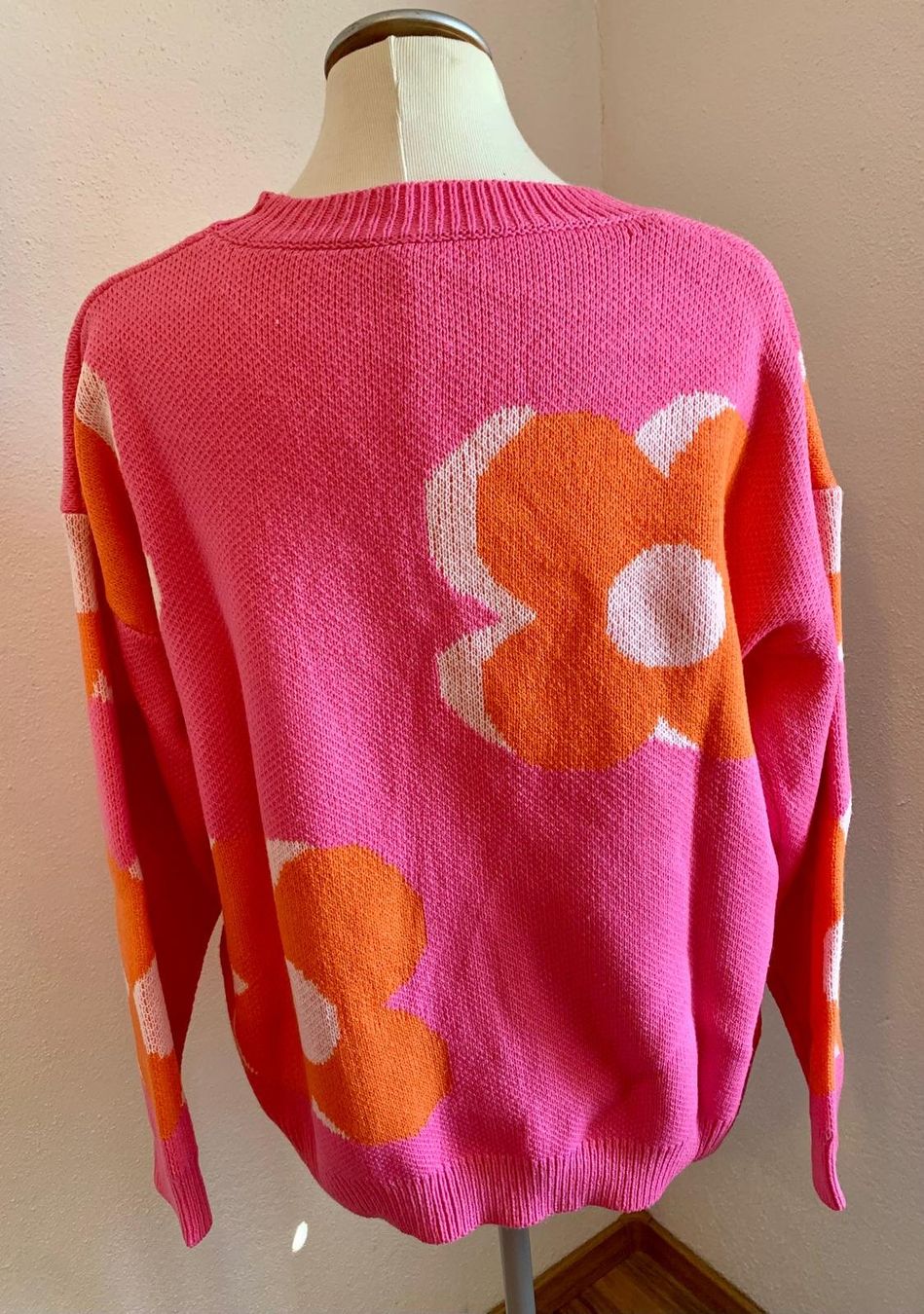 Maglioni & Felpe: Pink gemusterter Strickpullover – Usato da Münchwilen TG venduto da Caroline_T. 1