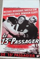 Affiche Belge Film Le 13e Passager Michael Redgrave 1955