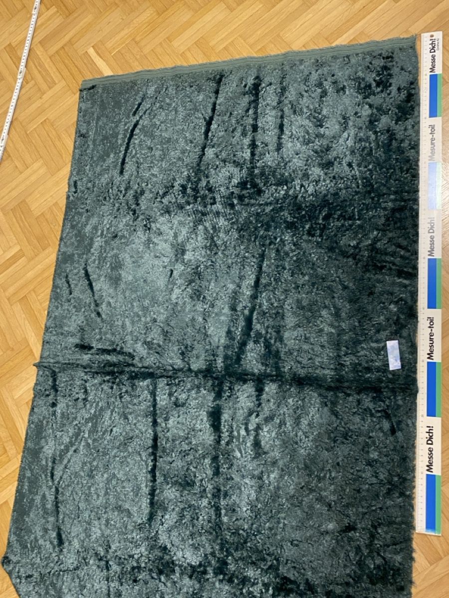 Tessuti: flauschiger Langflorstoff, Türkis ca. 145x81cm – Usato da Flawil venduto da sonnengeist 3