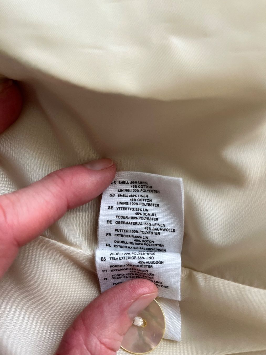H&M Giacche: Damen Leinen Blazer, Beige, Gr. 36 – Usato da Männedorf venduto da bluevis 3