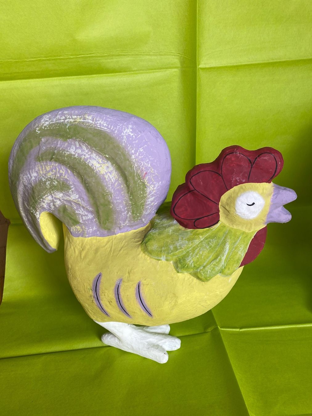 Statuette: Huhn 2 freche Hennen, Pappmaschee, cool – Usato da Pfäffikon SZ venduto da Anita8808 1