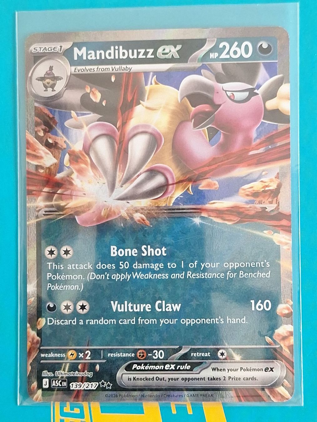 Pokémon Carte collezionabili: Mandibuzz ex - Ascended Heroes – Usato da Altstätten SG venduto da GGsGameshop