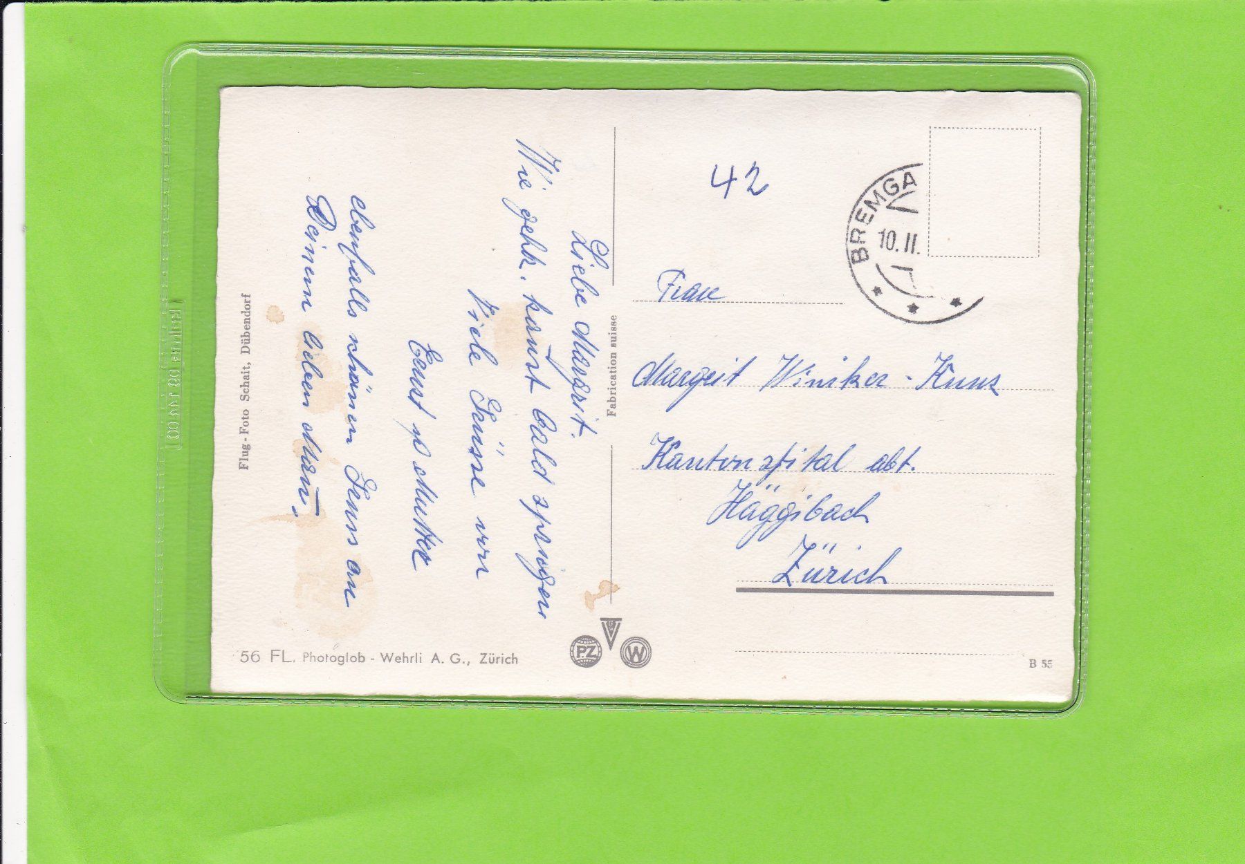 Cartoline postali: Flugaufnahme Bremgarten – Usato da St. Peterzell venduto da neckertal 1