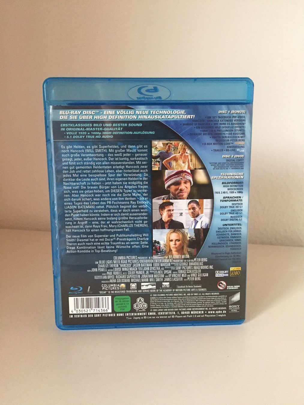 Alle DVDs: Hancock - Extended Version (2009) - BLURAY – Gebraucht aus Liestal von Adam-Grey 2