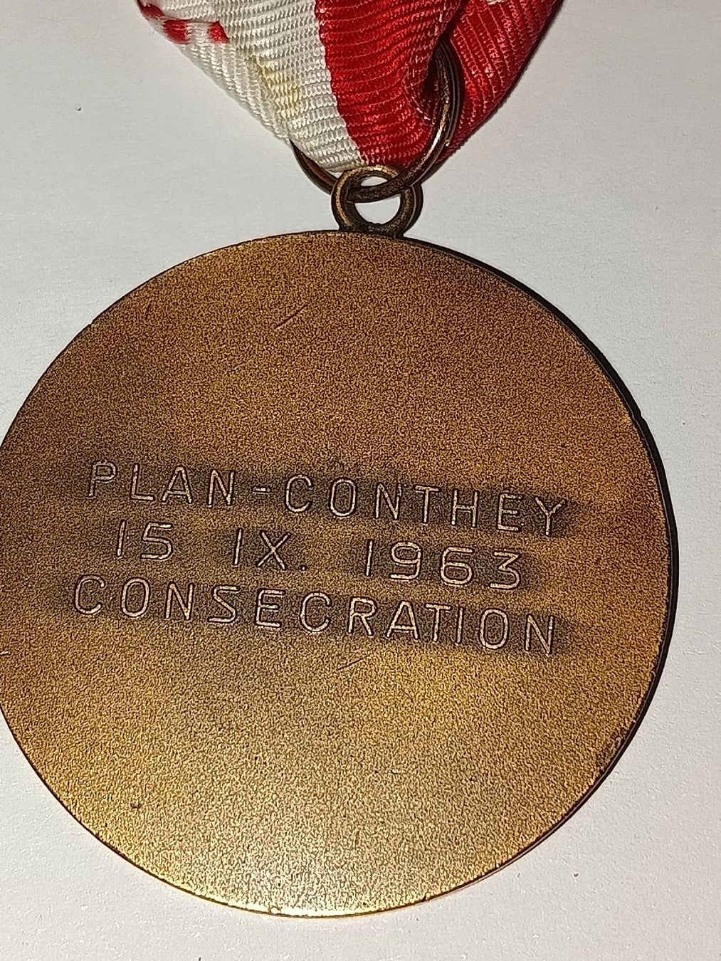 Medaillen: Médaille Plan-Conthey 1954/1979 Valais – Gebraucht aus Bex von Canouille 2