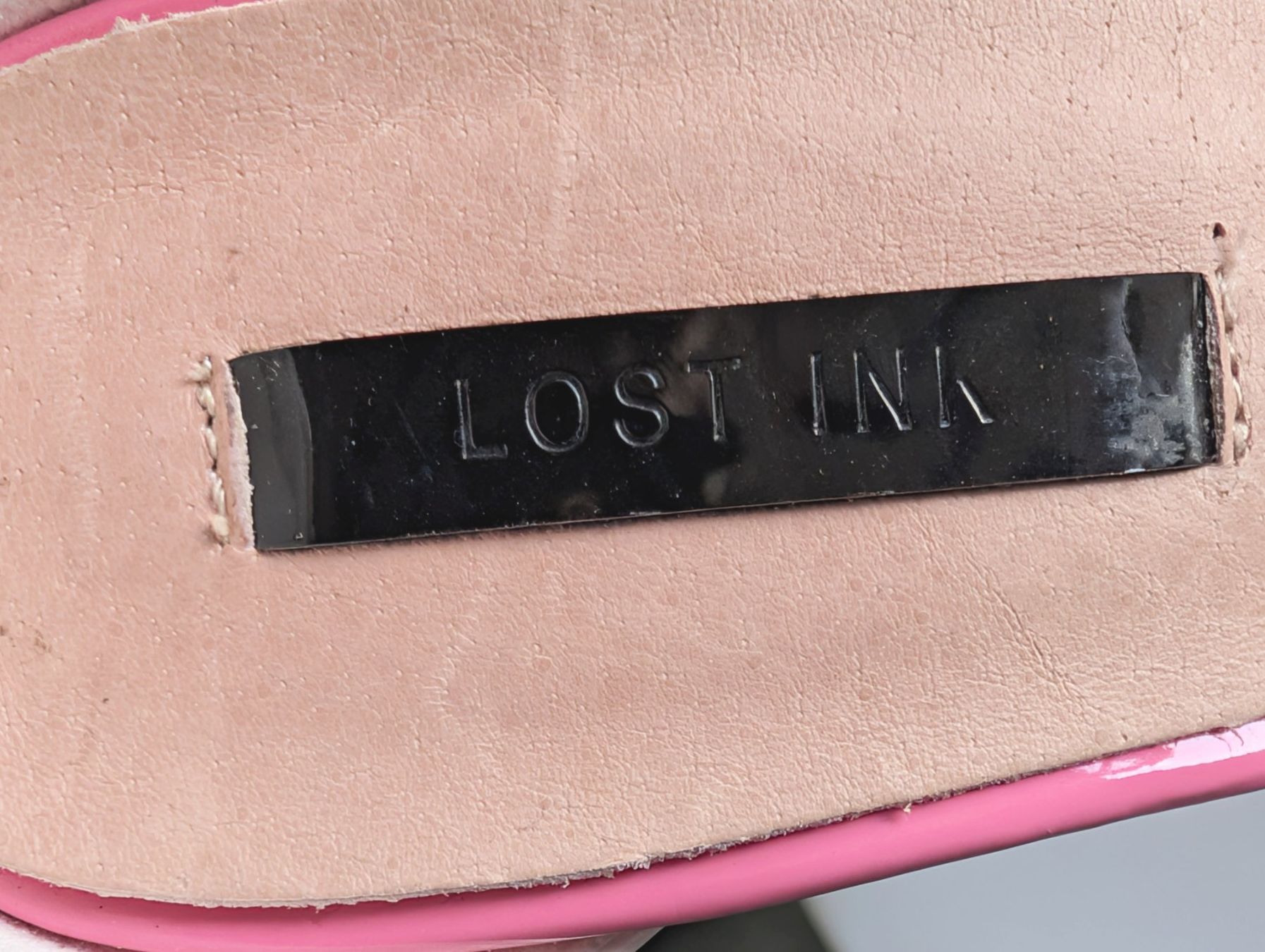 Chaussures femmes: LOST INK : Sandales blanches/roses talon à sequins 36 – Neuf (Voir description) à Petit-Lancy par lilycerise 5