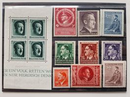 Deutsches Reich Adolf Hitler Briefmarken postfrisch