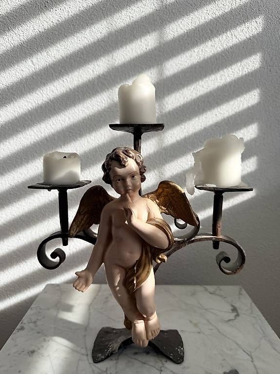 Kerzenständer: Kerzenständer "Handmade" mit Engel – Gebraucht aus Eschlikon TG von Modos 1