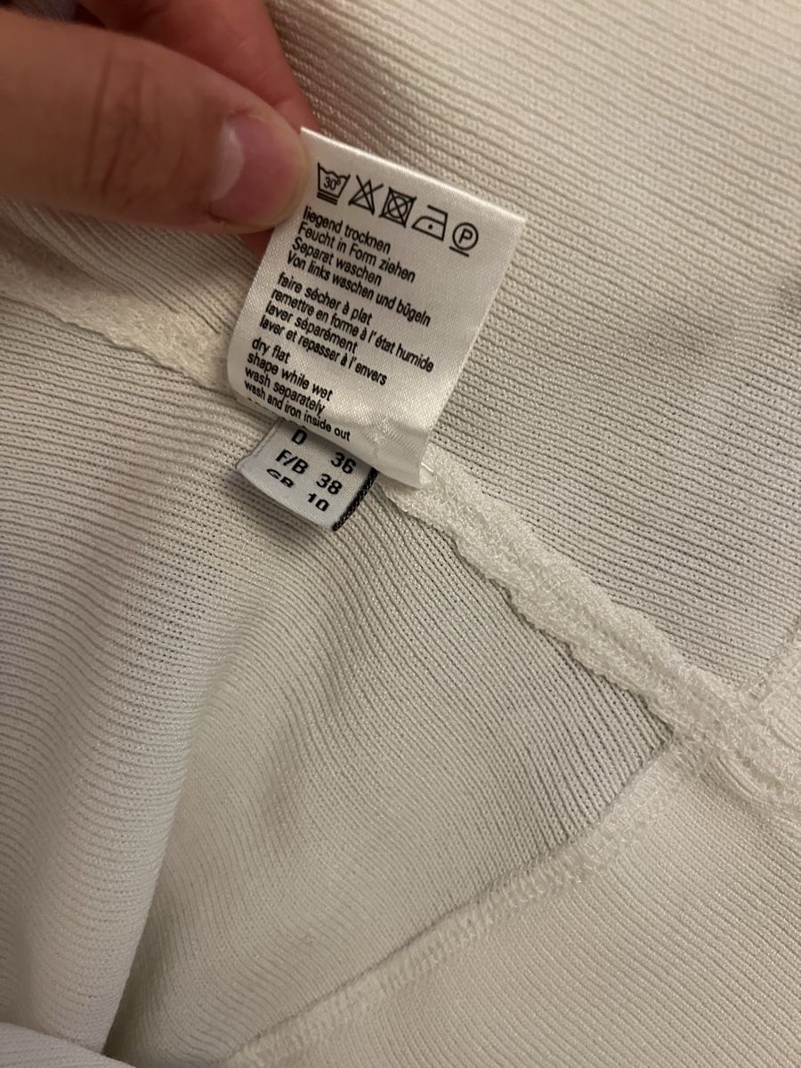 Giacche: Leinen/Baumwolle Strickjacke weiss Grösse M – Usato da Zürich venduto da sop_xbd7 6