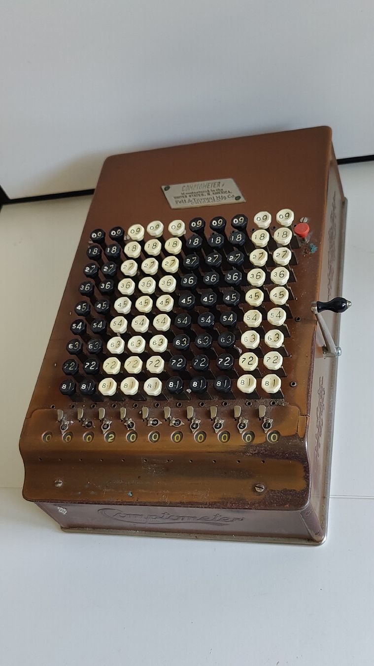 Taschenrechner: Antike Comptometer Felt&Tarrant um 1900 (L13) – Gebraucht aus Neuenhof von SchnaeppliAllerlei