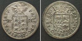 Bistum SITTEN Batzen 1721 FRANZ JOSEPH SUPERSAXO Billon vz+