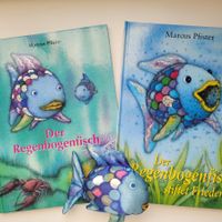 Der Regenbogenfisch 2 Bücher und eine kleine Fingerpuppe