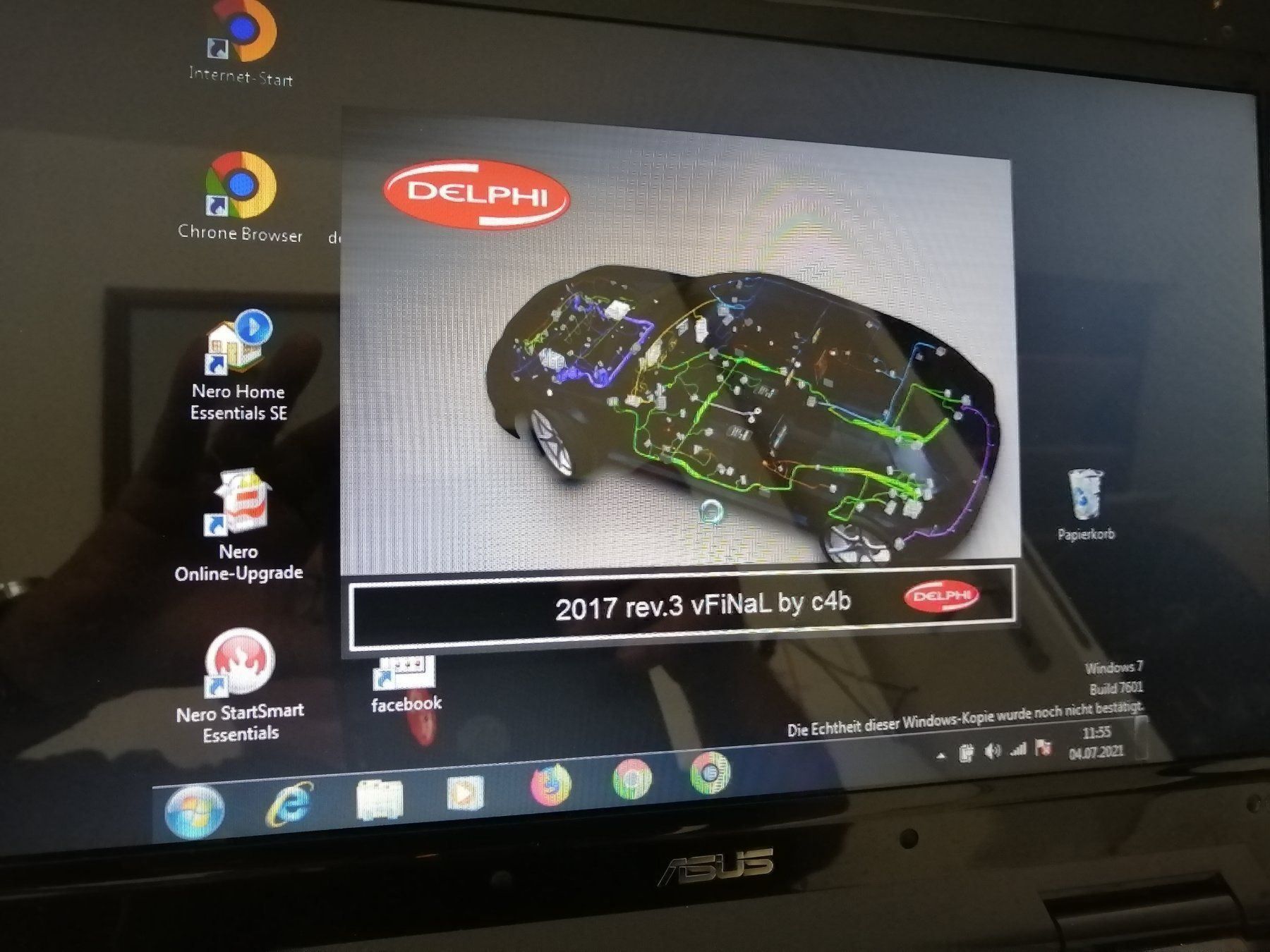 Portables: notebook mit OBD 2 diagnosegerät- am auto fehler löschen – D'occasion à wila par audi48 1