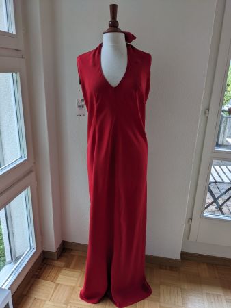 MNG rotes Neckholder Abendkleid XL - Neu mit Etikett