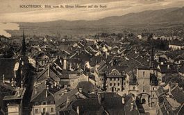 Solothurn. Blick vom St. Ursus Münster auf die Stadt